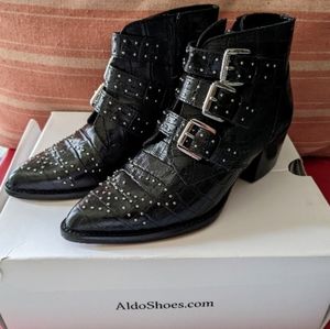 ALDO's Black Ankle Booties, Size 6.5
